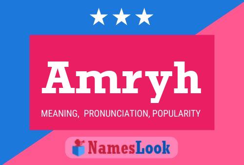 Amryh Name Poster