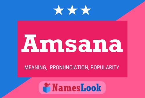 Amsana Name Poster