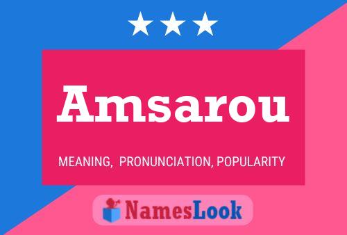 Amsarou Name Poster