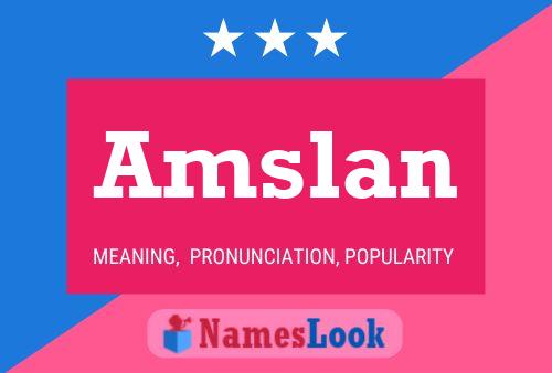 Amslan Name Poster