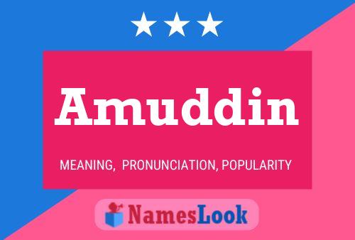 Amuddin Name Poster