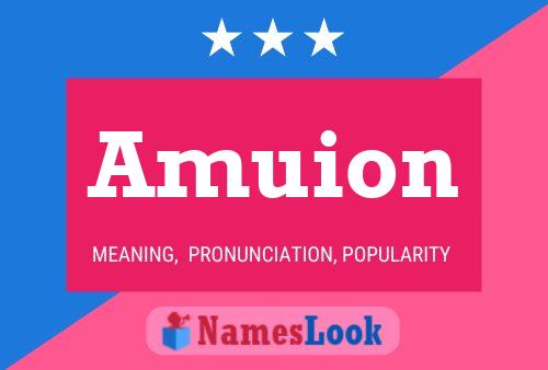 Amuion Name Poster