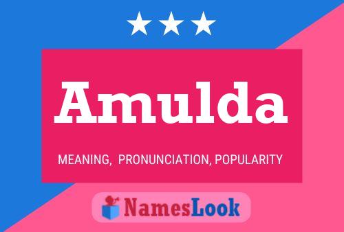 Amulda Name Poster