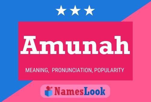 Amunah Name Poster