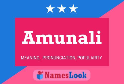 Amunali Name Poster