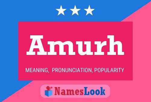 Amurh Name Poster