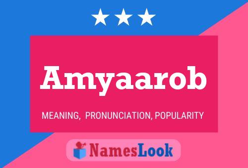 Amyaarob Name Poster