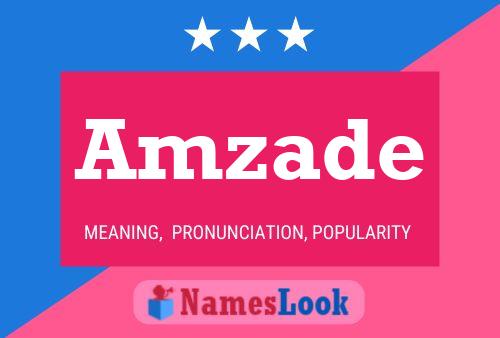 Amzade Name Poster