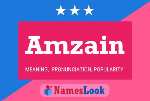 Amzain Name Poster