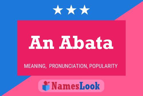 An Abata Name Poster