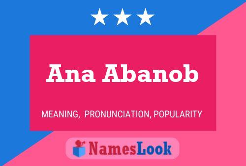 Ana Abanob Name Poster