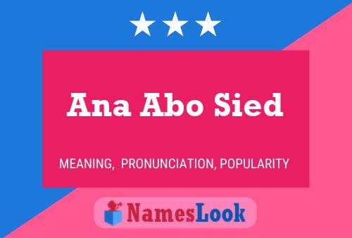 Ana Abo Sied Name Poster