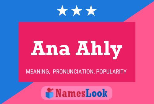 Ana Ahly Name Poster