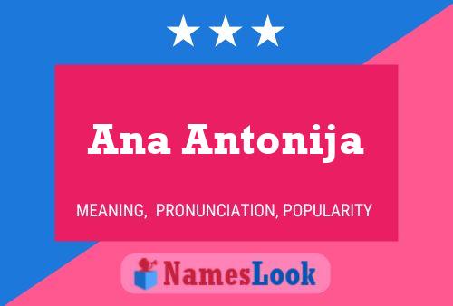 Ana Antonija Name Poster