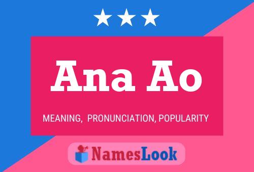 Ana Ao Name Poster