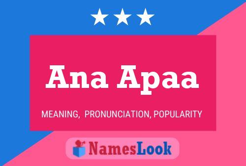 Ana Apaa Name Poster