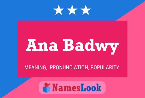 Ana Badwy Name Poster