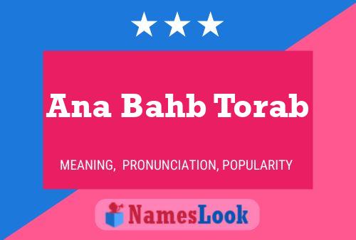 Ana Bahb Torab Name Poster