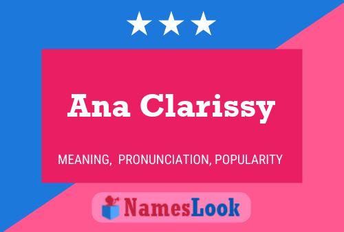 Ana Clarissy Name Poster