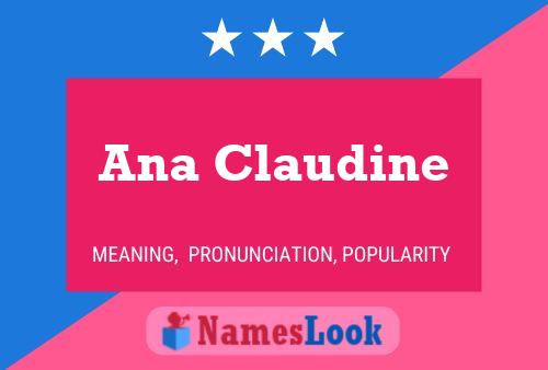 Ana Claudine Name Poster