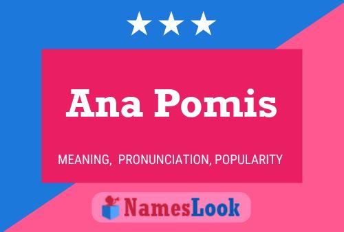 Ana Pomis Name Poster