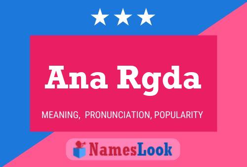 Ana Rgda Name Poster