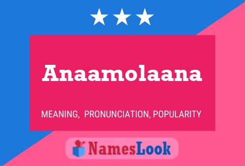 Anaamolaana Name Poster