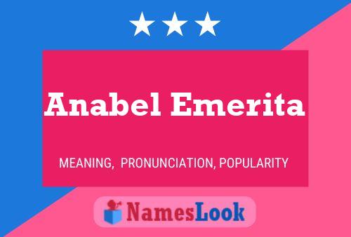 Anabel Emerita Name Poster