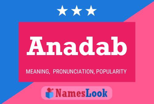 Anadab Name Poster