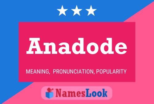 Anadode Name Poster