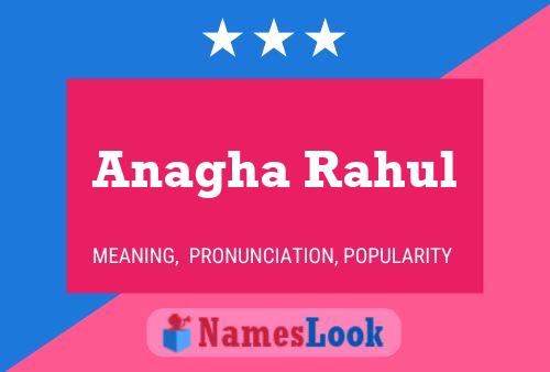 Anagha Rahul Name Poster