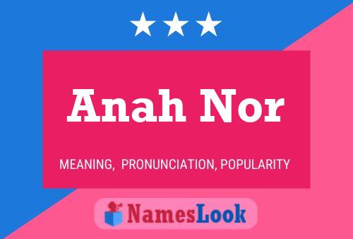 Anah Nor Name Poster