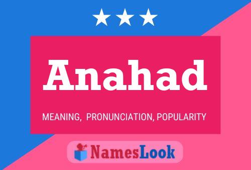 Anahad Name Poster