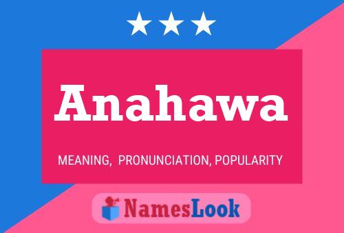 Anahawa Name Poster