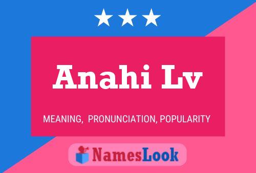 Anahi Lv Name Poster