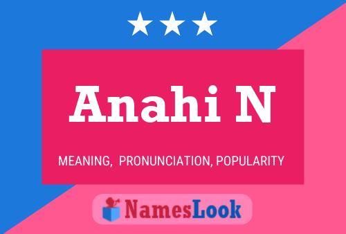 Anahi N Name Poster