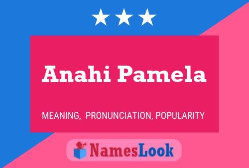 Anahi Pamela Name Poster