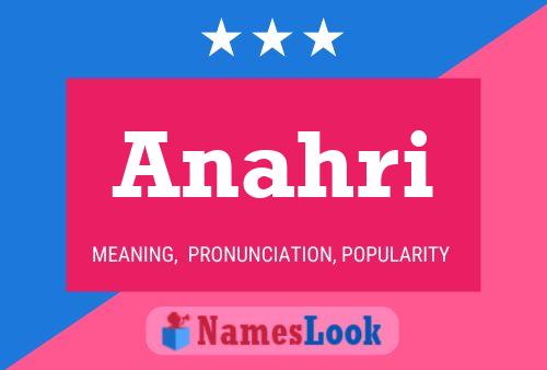 Anahri Name Poster