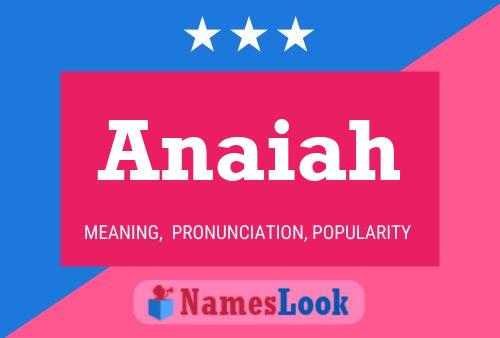 Anaiah Meaning, Pronunciation, Origin And Numerology - Nameslook