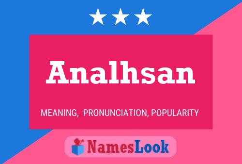 Analhsan Name Poster