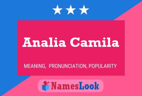 Analia Camila Name Poster