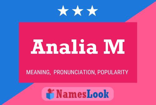 Analia M Name Poster