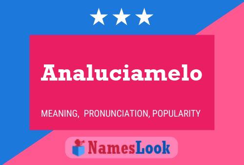 Analuciamelo Name Poster