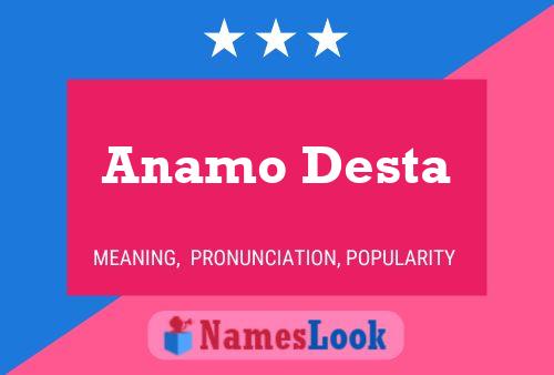 Anamo Desta Name Poster