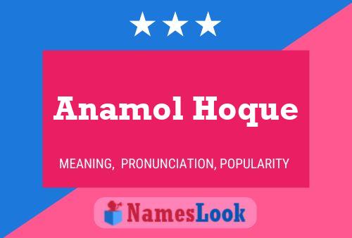 Anamol Hoque Name Poster