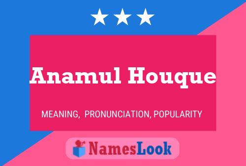 Anamul Houque Name Poster