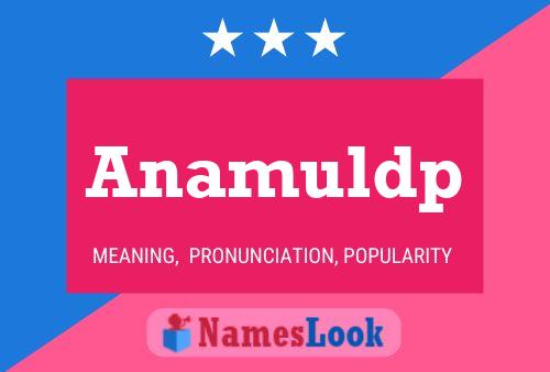 Anamuldp Name Poster