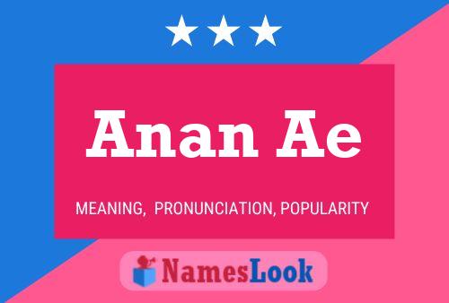 Anan Ae Name Poster