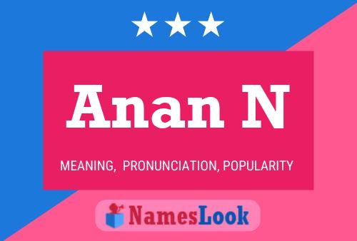 Anan N Name Poster