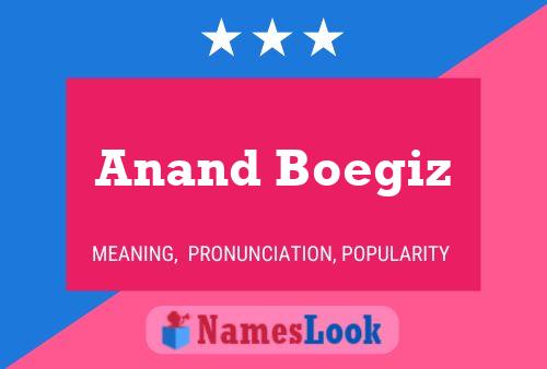 Anand Boegiz Name Poster